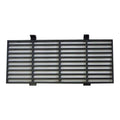 Rectangular black plastic Filter Holder A3863-RP for EdenPURE Gen 3 500/500 XL, featuring horizontal slats and three mounting tabs, shown against a white background.
