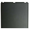 A square, flat, black Well Right Panel (EdenPURE 500 XL | WLSPL-04) with a smooth surface and two small raised tabs on top is shown against a white background.