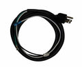 The AC Cord | A5246 is black, with a standard three-prong plug on one end and black, white, and green exposed wires on the other, coiled in a circular shape.